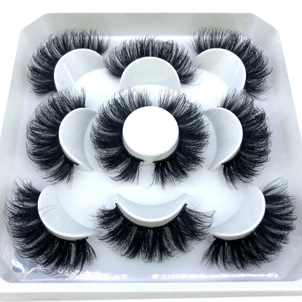 New 5 pairs 8-25mm natural 3D false eyelashes fake lashes makeup kit Mink Lashes extension mink eyelashes maquiagem