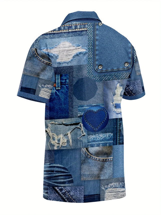 Men's Mesh Fabric Polyester Brazing T-shirt withFashionable Letter Printing, Comfortable Thin and BreathableShort Sleeved Design