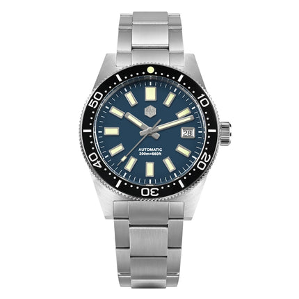 San Martin 62mas Diver Watch 39mm Classic NH35 Men Automatic Mechanical Watches Sapphire Waterproof 200m  SLN C3 Luminous SN0007