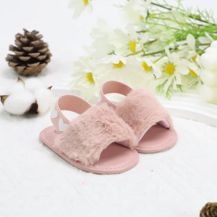 Baby girl winter breathable front shoes cute plush toddler shoes baby shoes