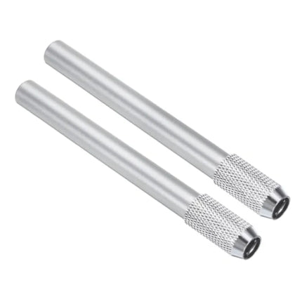 Pencil Extenders, 2Pcs Art Adjustable Metal Pencil Holder Lengthener Pen Sleeve for Short Pencil Crayon Colo Pencils Writing De
