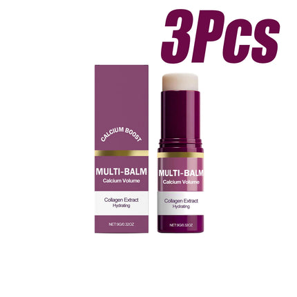 Calcium Volume Multi Balm Stick Collagen Moisturing Face Cream Stick Hydrating Firming Anti-Wrinkle Eye Lip Neck Face Skincare