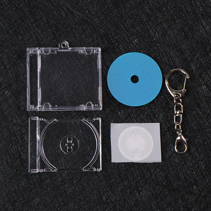 1pc NFC Functional CD Disc Key Chain Mini CD Case Keychain Peripheral Commemorative Album Key Holder For DIY Backpack Pendant