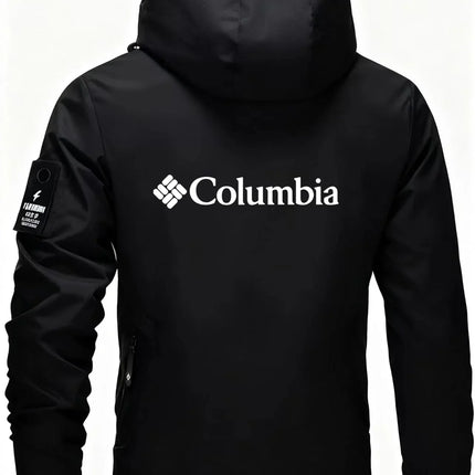Men's windproof running jacket, lightweight and breathable hooded sports jacket, gym fitness, jogging, hiking training, outdoor