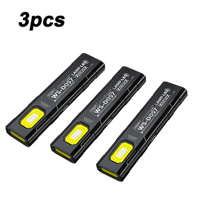 Emergency Portable Rechargeable Mini LED Keychain Flashlight 800LM Magnetic Pocket Torch Light for Work, Camping, Car Use