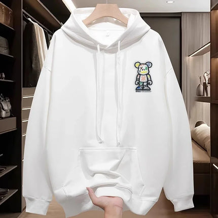 2026 New Design Men's Hooded Sport Shirt - Spring-Autumn Casual Fashionable Loose Fit Cool Couple's Top