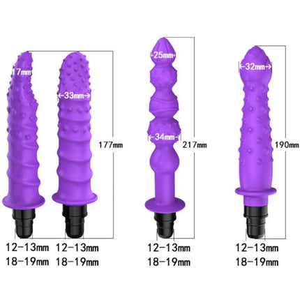 Massage Gun Head Vibration Message Gun Vibrators for Female Man Attachments  Silicone Heads for Fascia Massage Gun Percussion