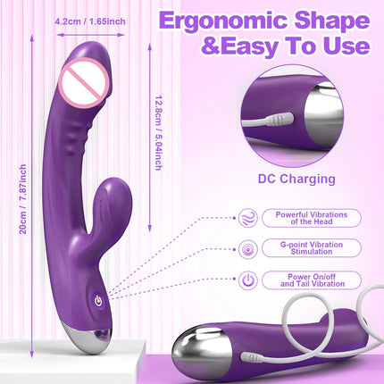 10 Modes Rabbit Vagina Vibrator for Women G-Spot Vibrator Clitoris Stimulator Female Masturbation Adult Goods Sex Toy for Women