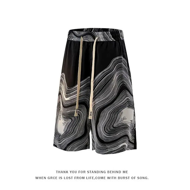 2026 Summer Cool Plus-Size Men's Casual Fashion Quick-Dry Beach Shorts