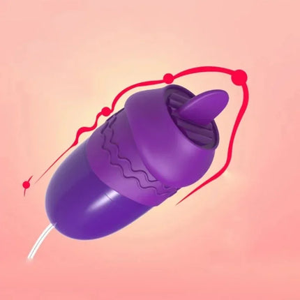 Women’s Multi - Function Usb Vibrator Adult Sex Toy: Tongue Licking, Sucking for Clitoris, Vagina, Nipple & Anal
