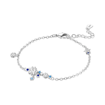 Original 925 Sterling Silver Butterfly Bracelet Zirconia Tennis Ball Women Fashion Simple Engagement Wedding Charm Jewelry Gift