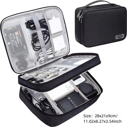 Travel Cable Storage Bag Organizer / Sac Rangement Câbles Voyage