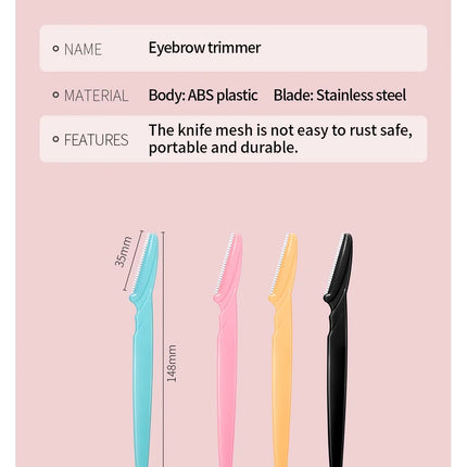 Makeup Tools Eyebrow Trimmer Knives Portable Face Razor Hair Remover Cutter Brow Epilation Hair Removal Eye Shaver Blades