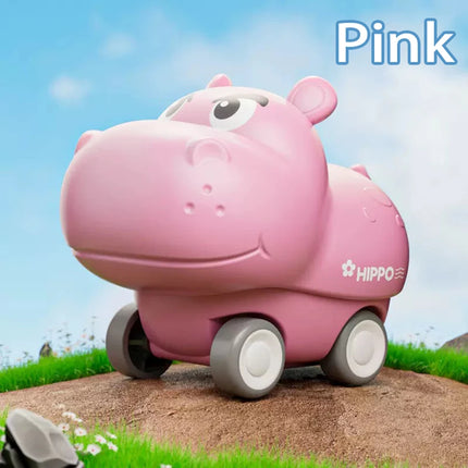 Hippo Push Car, Cute Pet Animal Toy Car, Cute Cartoon Animal Toy Car, Parent-Child Interaction