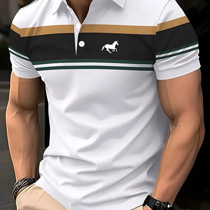 2026 Summer New Style Men's Polo Shirt - Breathable Lightweight Casual Fashionable 3D Print - Streetwear Men's Clothing
