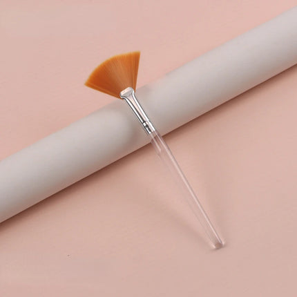 1/8pcs Fan Acid Brush Practical Facial Brushes Soft Portable Mask Brushes Soft Brush Skin Management Beauty Salon Brush Tool