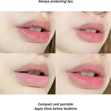 Moisturizing Lip Cream Rotatable Paste Repair Lip Lines Long-lasting Moisture Hydrating Makeup Base Lip Balm Care Treatment 12g