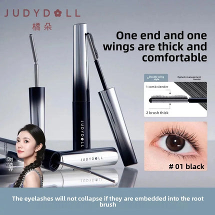 Judydoll Waterproof Lengthening Curling Lash Mascara & PrimerSet in Metal Tube with Fine Comb Brush - Smudge Proof Makeup Beauty