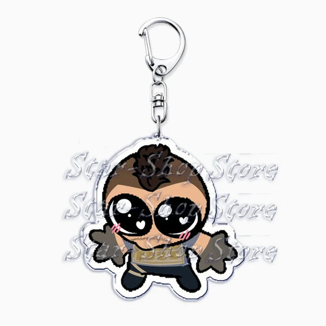 Hot Military Game Ghost Chibis Keychains for Accessories Cod Soldier Soap Simon Riley Keyring Jewelry Fans Friends Gaming Gifts