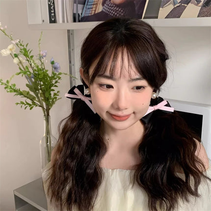 Korean Bow Headwear Sweet Girl Bowknot Princess Hair Clips Kids Bangs Clips Hair Accessories for Girl