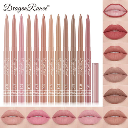 Lip Liner to Outline the Lip Shape, Novice-Friendly, Natural and Delicate, Pouty Lip Pencil, Waterproof, Matte, Nude Color Lip Liner