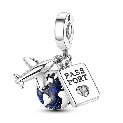Original 925 Sterling Silver Charms Paris Eiffel Tower Charms Bead Pendant Fit Bracelets Bangle Necklaces Women DIY Jewelry Gift