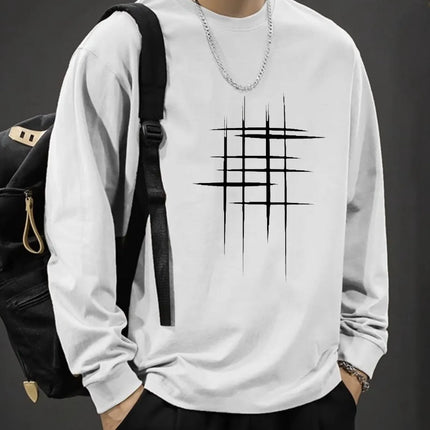 T-shirt for Men Summer Cross of Thorns Suitcase Men's T-shirts Long-sleeved Dark Hip-hop Men's oversize t-shirt Y2k T Shirt Tops