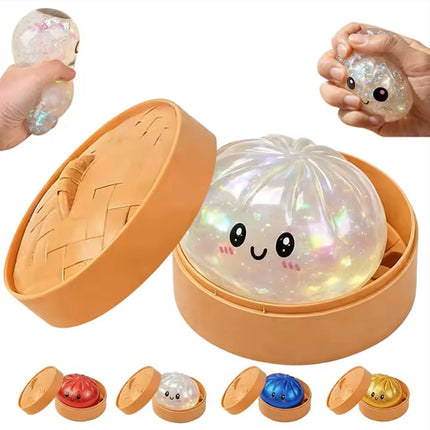 New Squishy Dumpling Toy Squeeze Toy Stress Relief Ornament Food Shape Slow Rebound Squishy Fidget Fun Gifts 2026