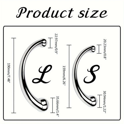 Double Ended Stainless Steel G Spot Wand Massage Stick Pure Metal Penis P-Spot Stimulator Anal Plug Dildo Sex Toy For Women Men