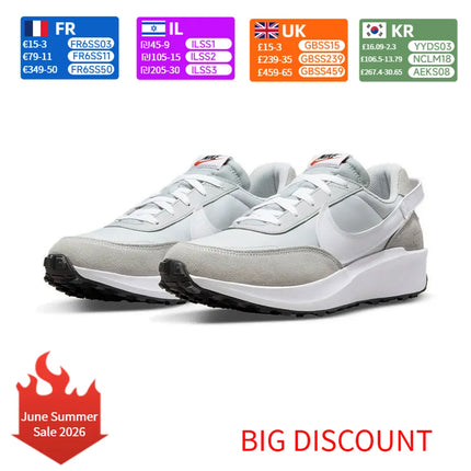Nike Waffle Debut Unisex Running Shoes Waffle Outsole Cushioning Lightweight Breathable for Daily Training DH9522-003