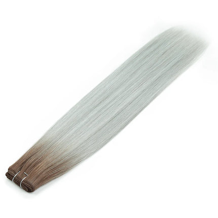 Alibaby Straight Hair Bundles Extensions Smooth Ombre Hair Weaving 26Inch Long Synthetic Straight Hair Bundles Full to End 150g