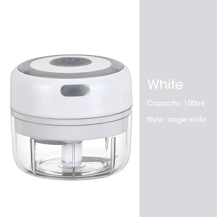 Electric Mini Garlic Chopper 100ML/250ML Food Chopper Garlic Mincer USB  Portable Small Food Processor for Vegetables
