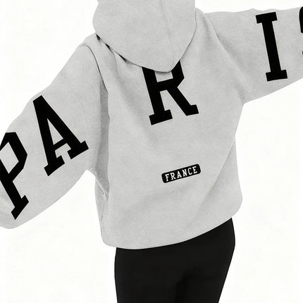 European And American Loose Casual Pullover Hoodie Sweatshirt Coat Printed Letter Pattern High Street Hip-Hop Trendy Men Women