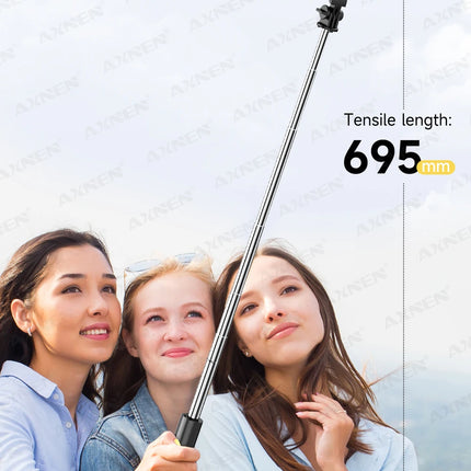 L21 Phone Selfie stick Tripod with Wireless Bluetooth LED Fill Light with Remote Shutter for Android IOS Cellphone