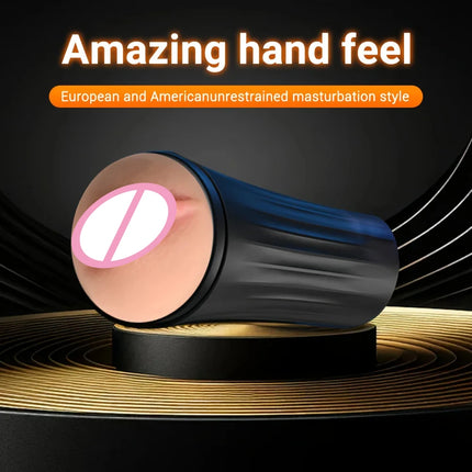 Realistic Rubber Vagina  Soft Pocket  Pussy Deep Throat  Male Masturbator Cup Adult supplies Sexy Toys for Man Female