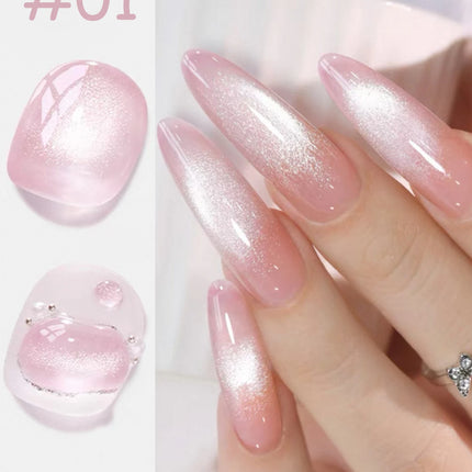 1-6pcs ZH High-end Guiyuan Cat Eye Gel Nail Polish 2025 Popular Autumn Nails Super Shiny Crystal Cat Eye Nail Art Nail Supplies