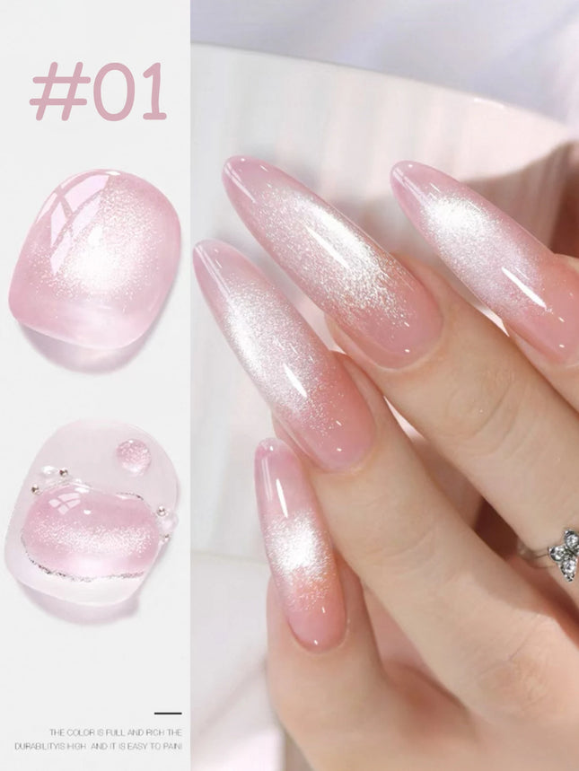 1-6pcs ZH High-end Guiyuan Cat Eye Gel Nail Polish 2025 Popular Autumn Nails Super Shiny Crystal Cat Eye Nail Art Nail Supplies