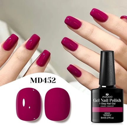 8ml 1-Step Gel Nail Polish No Need Base Top Coat Quick Dry Red Pink Semi Permanent UV/LED Varnishes DIY Nail Art Manicure Vernis