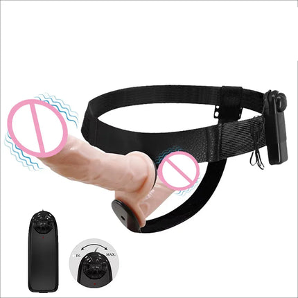 Double Head Penetration Strap On Remote Control Dildo Vibrator for Lesbian Vagina G-Spot Massage for Women Sex Toy Adult Product