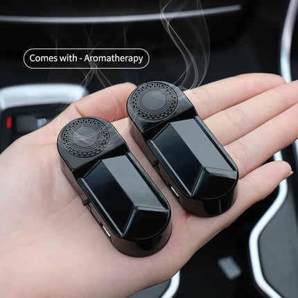 1pcs LED Car Fake Security Light Solar Powered Simulated Alarm Wireless Warning Anti-Theft Lamp With Air Freshener Function New