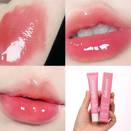 3pcs/Kit Butter Moisturizing Lip Gloss Oil Jelly Lipgloss Liquid Lipstick Lip Tint Brown Sugar Crystal Lip Balm