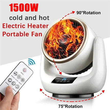 Electric Fan Heater 1500W Household Portable Mini Hand Warmer Heating Warmer for Room Office Foot Bed Warm Fan Heater 220V