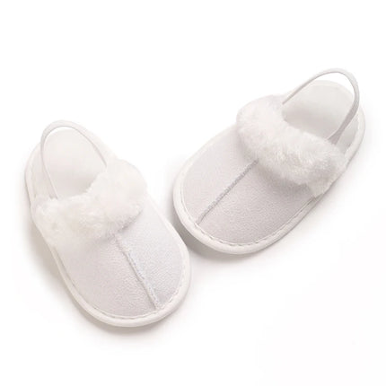 Newborn to 18 Months Children's Woolen Cotton Slippers Soft Soled Warm Baby Casual Shoes Cozy Footwear for Infants