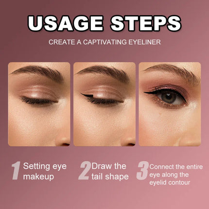 Waterproof Liquid Eyeliner, Quick-Dry, Sweat-Resistant, Smudge-Proof & Long-Lasting, High-Pigmented Liner For Bold Looks,