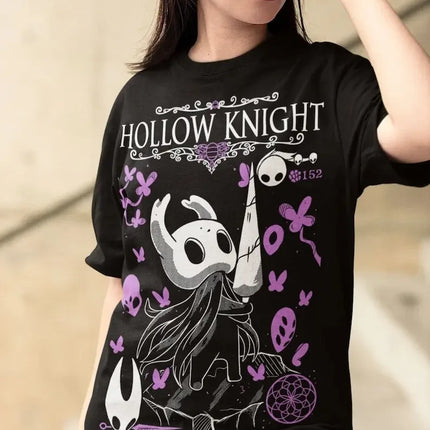 Hollow Knight SilkSong Retro Women Men T-Shirt Indie Game T-Shirt Casual Cotton Top Female Male Clothing High Quality Streetwear
