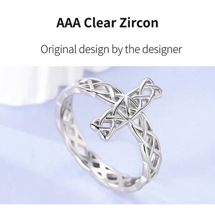 Shine Zircon Ring 925 Silver Original Stone Multi Layer Simple Infinitely Wide Rings For Women FineJewelry Wedding Party Gift