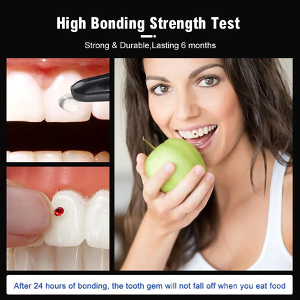 Diy Tooth Gem Kit Diamond Glue Set Jewelry Crystal Teeth Decorations Bonding Agent Etching Gel Light Cure Orthodontic Adhesive