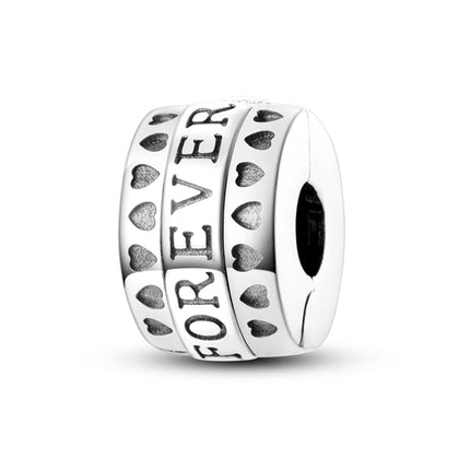 925 Silver Clasp Clip Spacer Stopper Beads Charms & Safety Chain  Clasp Charm Bead Fit Original Bracelet DIY Jewelry
