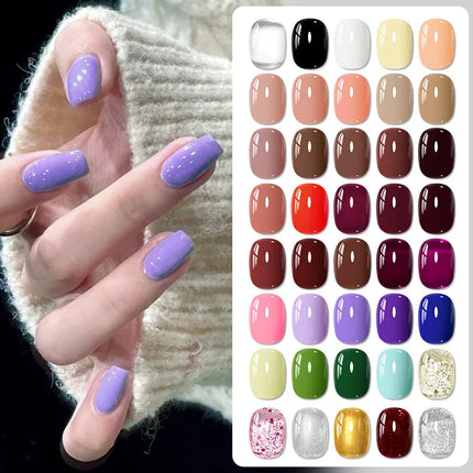 6pcs/set 15ml Water-Based Nail Polish Long Lasting Quick Drying No Need of Lamp to Cure Nail Supplies Vernis for Nails Manicure