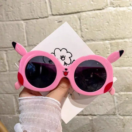 Kawaii Pokemon Pikachu Anti Glare Goggles Cartoon Vacation Travel Outdoor Sun Protection Glasses Student Sunglasses Girls Gifts